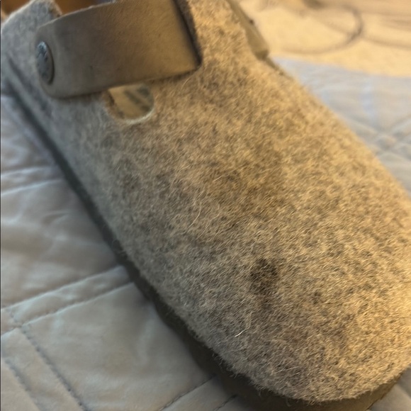 Birkenstock Gray Wool Clogs - Picture 2 of 4